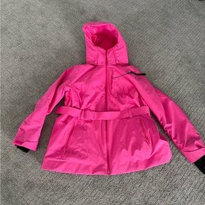 Halfdays pink Ski jacket 
Size 1X